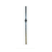 pilastre carré de 30mm H 1200mm